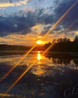 Sun over Crystal Lake -Picture by Cody Lewis
