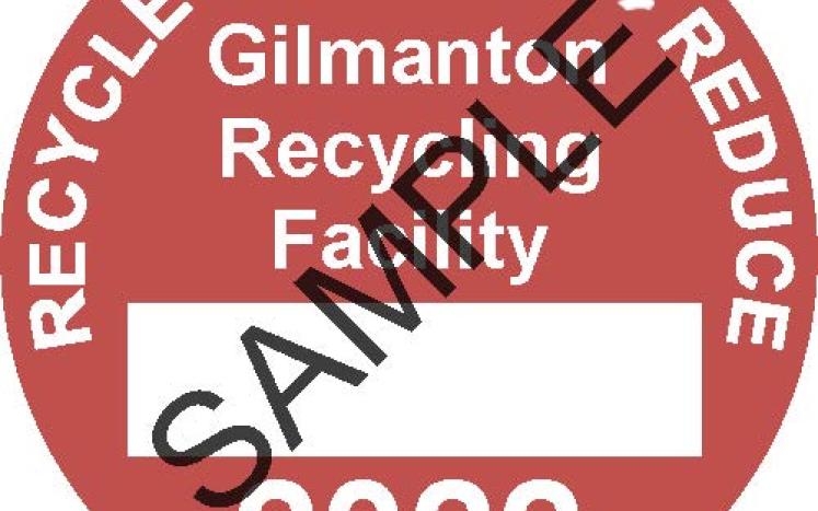 Sample Recycling Sticker