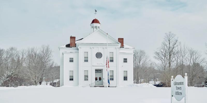 Town Hall in the Snow
